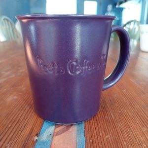 Peet's Coffee Purple Ceramic 12oz Mug